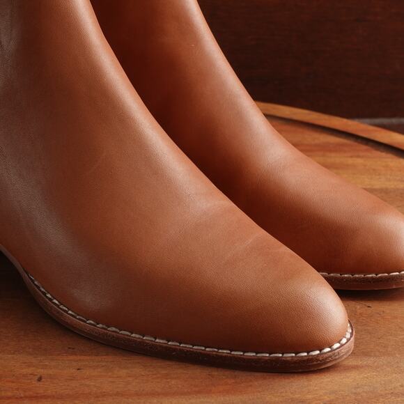 Madewell Boots Womens Size 5 Brown Carina Chelsea Slip On Ankle Leather Western - Picture 5 of 15